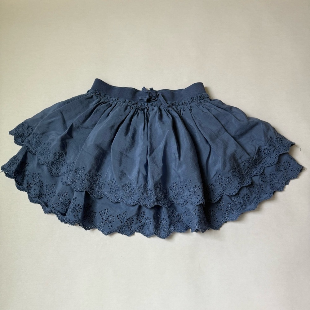 Polo Ralph Lauren Girl’s Elegant Blue Lace Trim Skirt